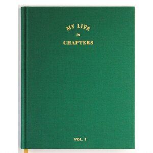 My Life in Chapters Fabric Covered Guided 10 Year Journal Notebook